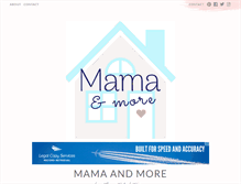 Tablet Screenshot of mamaandmore.com